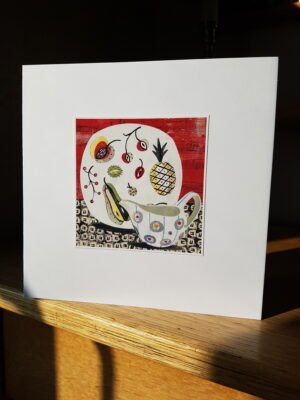 Greeting Card : Midwinter Festival Jug and Fruit Plate