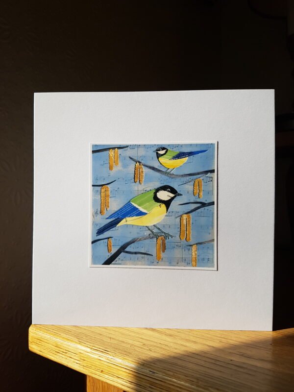 Bluetits Collage by Victoria Whitlam