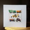 Tractor Digger Dumper collage by Victoria Whitlam