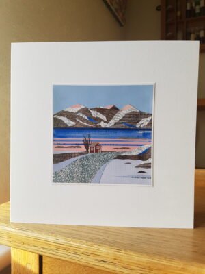 Greeting Card : Snowy Fjord