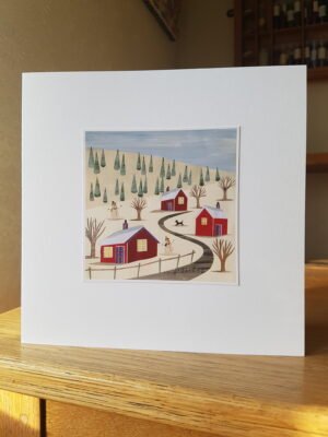 Greeting Card : Snowy Road