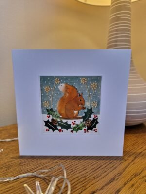 Greeting Card : Christmas Squirrel