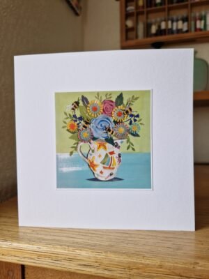Greeting Card : Flowers and Bees