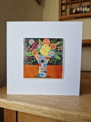 Greeting Card : Flowers and Rope Vase